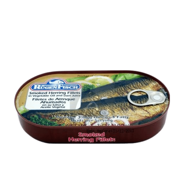 Heringsfilet Geräuchert in Pflanzenöl (190g) Rügenfisch von Rügen Fisch bei Araxxon  - Hochwertiges griechisches Produkt.   Heringsfilet Geräuchert in Pflanzenöl (190g) Rügenfisch από Rügen Fisch στο Araxxon  - Αυθεντικό ελληνικό προϊόν.